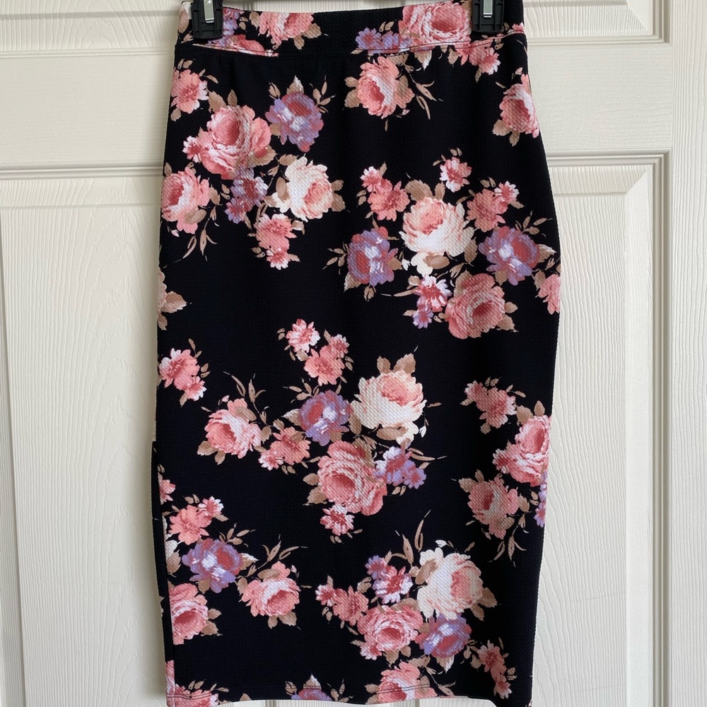 Floral Pencil Skirt